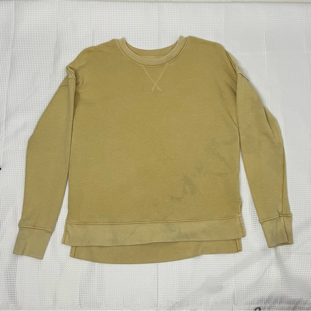 Time and Tru Women's Plus Crewneck Sweatshirt with High-Low Hem, Small